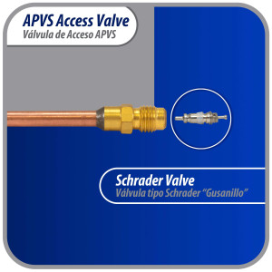 Appli Parts 10 Unidades Valvula de acceso de 1/4 SAE x 3/16 pulg OD x con vastago de cobre de 5cm de largo, con nucleo y tapa de laton con removedor de nucleo y empacadura APVS-143162K10 Appli Parts 10 Unidades Valvula de acceso de 1/4 SAE x 3/16 pulg OD x con vastago de cobre de 5cm de largo, con nucleo y tapa de laton con removedor de nucleo y empacadura APVS-143162K10
