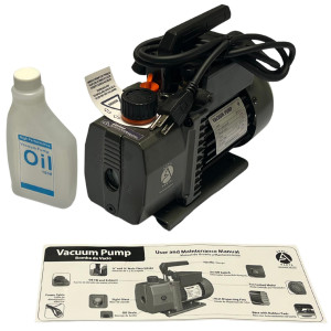 Appli Parts APVCP-313 Bomba de Vacio de 3.0 CFM 1/4 HP 1 etapa 115-220 V, 50/60 Hz para calefaccion, aire acondicionado y sistemas de refrigeracion para aplicaciones domesticas y automotrices