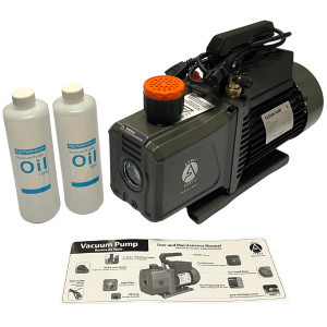 Appli Parts APVCP-1423 Bomba de Vacio de 14.0 CFM 1 HP 2 etapas 115-220 V, 50/60 Hz para calefaccion, aire acondicionado y sistemas de refrigeracion para aplicaciones domesticas y automotrices