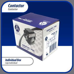 Contactor 1 Polo con Puente de 40 AMP 240 V bobina de repuesto para compresores de CA y aplicaciones electricas UL 476929 Appli Parts modelo APAC- 1S40240 Contactor 1 Polo con Puente de 40 AMP 240 V bobina de repuesto para compresores de CA y aplicaciones electricas UL 476929 Appli Parts modelo APAC- 1S40240