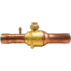 Appli Parts APBV-158 Valvula de Cierre 1-5/8 pulg tipo Bola de conexion soldable con puerto de servicio SAE de 1/4 de pulg presion maxima de trabajo 610 psi temperaturas de -30 C a 120 C longitud total 288 mm Appli Parts APBV-158 Valvula de Cierre 1-5/8 pulg tipo Bola de conexion soldable con puerto de servicio SAE de 1/4 de pulg presion maxima de trabajo 610 psi temperaturas de -30 C a 120 C longitud total 288 mm