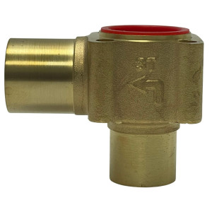 Danfoss 067B4023 Cuerpo Valvula Soldable Angular 7/8 x 1-1/8 ODF x ODM para TE20/TQ12/TQ20 incluye set de Tornillos 067B0504