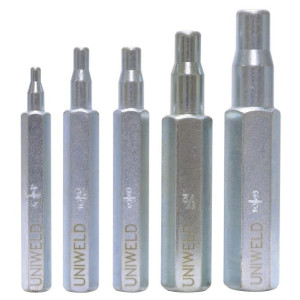 Juego Expansores Uniweld 1/4 - 5/16 - 3/8 - 1/2 - 5/8 70005