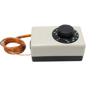 Danfoss 060H1701 UT 72, Termostato Mecanico, -30 a 30 C, Capilar de Cobre 2 m, Auto Reseteo, SPDT, Cerramiento IP20