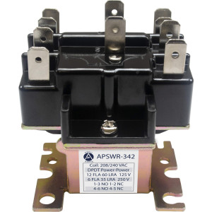 Appli Parts APSWR-342 Rele de conmutacion 90-342, de uso general, DPDT, Doble Polo, Doble Tiro, bobina de 208/240 V, CA, para aplicaciones HVAC y otras instalaciones electricas generales Remplaza APSR-342 Appli Parts APSWR-342 Rele de conmutacion 90-342, de uso general, DPDT, Doble Polo, Doble Tiro, bobina de 208/240 V, CA, para aplicaciones HVAC y otras instalaciones electricas generales Remplaza APSR-342