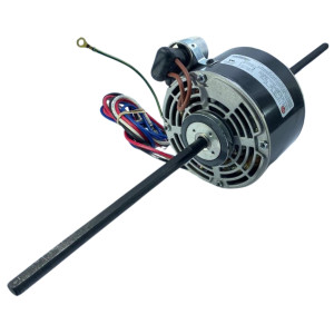 US Motors 6851-0850 1/15 HP Motor para Fan Coil 1.100 rpm, 6 polos, 2 ejes, 3 velocidades, 5.6 diametro, CCW, 220 V, 60 Hz, 1 ph, Capacitor 5 mfd 370 VAC