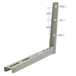 Appli Parts APAB-2160 Soporte de Montaje en Pared para Mini Split - Soporte Universal hasta 150 kg, Compatible con 5000 a 36000 BTU, Incluye Gomas Antivibracion y Kit Completo de Instalacion