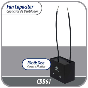 Appli Parts Condensador Capacitor de ventilador 3.5 mfd (microfaradios) uf 250VAC con 2 cables compatible con cualquier marca de igual capacitancia 4.7cm Ancho 1.4cm Profundidad 2.8cm Alto CAP-3.5-250-2C