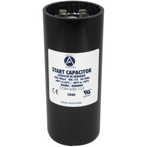 Appli Parts Condensador Capacitor Arranque 650-780 Mfd (microfaradios) uF 110-125 VAC remplazo universal para motores electricos de distintas aplicaciones 4.6cm Diametro 11cm Alto CON-650-110

