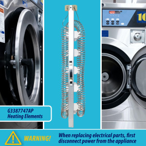 3387747 Appli Parts Resistencia para Secadora 3387747AP 5200 W reemplaza las piezas originales de otras marcas y otros modelos 3387747 Appli Parts Resistencia para Secadora 3387747AP 5200 W reemplaza las piezas originales de otras marcas y otros modelos