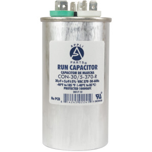 Appli Parts Condensador Capacitor de Marcha 30+5 Mfd uF (microfaradios) 370VAC CBB65 Universal Aire acondicionado y otras aplicaciones Redondo UL E476928 10.8cm Alto 5cm Ancho CON-30/5-370-R Appli Parts Condensador Capacitor de Marcha 30+5 Mfd uF (microfaradios) 370VAC CBB65 Universal Aire acondicionado y otras aplicaciones Redondo UL E476928 10.8cm Alto 5cm Ancho CON-30/5-370-R