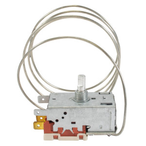 Appli Parts Termostato de refrigeracion para neveras, congeladores, exhibidores frios SPST Entrada fria -17.5 C Corte frio -24 C Corte Caliente -10 C Capilar 1200 mm remplaza K50P-1126 APRT-1126