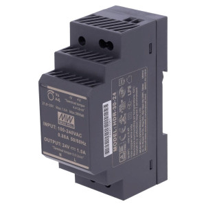 Fuente Alimentacion 90-264VAC Input   36W 24VCC 1.5A Salida  HDR30-24