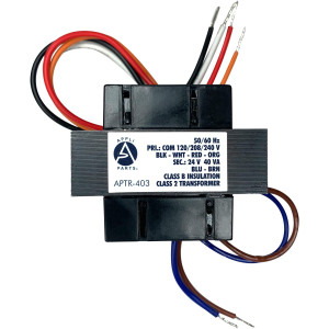 Appli Parts APTR-403 Transformador de 120/208/240 V a 24 V, 40 Va, 50/60 Hz, con Base Simple, Aislamiento Clase B, Transformador Clase 2, remplaza 40301F Appli Parts APTR-403 Transformador de 120/208/240 V a 24 V, 40 Va, 50/60 Hz, con Base Simple, Aislamiento Clase B, Transformador Clase 2, remplaza 40301F