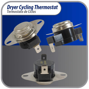 Appli Parts APDT-L250 Termico Secadora L-250-40F, limite alto Abre a 250 F, sensor interruptor de limite o termostato de 2 terminales, reemplazo para WH4X584 APDT-L250 Reemplaza 2934, 80000, 279052 286473, 298260, 299617, 339357, 339502 y otros Appli Parts APDT-L250 Termico Secadora L-250-40F, limite alto Abre a 250 F, sensor interruptor de limite o termostato de 2 terminales, reemplazo para WH4X584 APDT-L250 Reemplaza 2934, 80000, 279052 286473, 298260, 299617, 339357, 339502 y otros