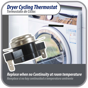 Appli Parts APDT-L250 Termico Secadora L-250-40F, limite alto Abre a 250 F, sensor interruptor de limite o termostato de 2 terminales, reemplazo para WH4X584 APDT-L250 Reemplaza 2934, 80000, 279052 286473, 298260, 299617, 339357, 339502 y otros Appli Parts APDT-L250 Termico Secadora L-250-40F, limite alto Abre a 250 F, sensor interruptor de limite o termostato de 2 terminales, reemplazo para WH4X584 APDT-L250 Reemplaza 2934, 80000, 279052 286473, 298260, 299617, 339357, 339502 y otros