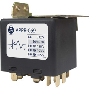 Appli Parts APPR-069 Relay Potencial 069, Voltaje de Bobina 332 V, Recogida Minima 180 V, Recogida Maxima 193 V, Caida Maxima 105 V, 50/60Hz Remplazo universal para unidades de refrigeracion y aire acondicionado