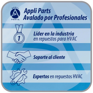 Appli Parts AXF-450-4 Extractor Axial 450 mm (17-3/4 pulg) 220-440 V, 3 ph, 60 Hz, 300 W, 1600 rpm, Rango Temperatura -30 C a 60 C, incluye aspa y base tipo jaula
