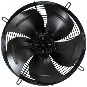 Appli Parts AXF-450-4 Extractor Axial 450 mm (17-3/4 pulg) 220-440 V, 3 ph, 60 Hz, 300 W, 1600 rpm, Rango Temperatura -30 C a 60 C, incluye aspa y base tipo jaula