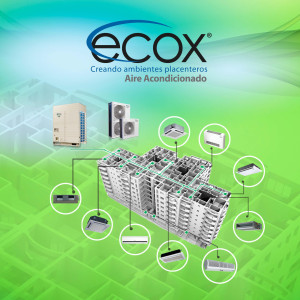 ecox ACUB12CA Cortina de Aire de 120 cm, 110 V, 60 Hz, 1 Ph, 130 W. Para uso Residencial o Comercial