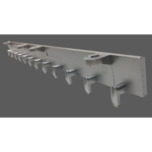 Riel Metalico de Aluminio para Tiras/Rollos de Pvc Quickmounthd 2ft / 0.6mts (10 por Caja) Riel Metalico de Aluminio para Tiras/Rollos de Pvc Quickmounthd 2ft / 0.6mts (10 por Caja)