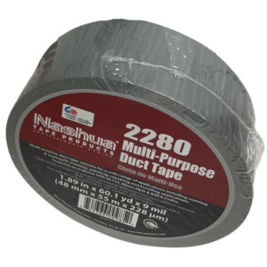 Nashua Tape/Cinta Multiproposito para Ducteria 48 mm x 55 m 2280 Silver 9 Mil Certificado UL