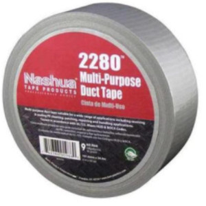 Nashua Tape/Cinta Multiproposito para Ducteria 48 mm x 55 m 2280 Silver 9 Mil Certificado UL