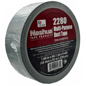 Nashua Tape/Cinta Multiproposito para Ducteria 48 mm x 55 m 2280 Silver 9 Mil Certificado UL