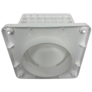 Lambro 1375W-R Kit Ventilacion de Pared 4 in x 8 ft para Secadora, Bano y Ventilacion General Ducto Semirrigido Ignifugo UL 2158A Campana con Damper y Malla. Remplaza 316WUL y 316W