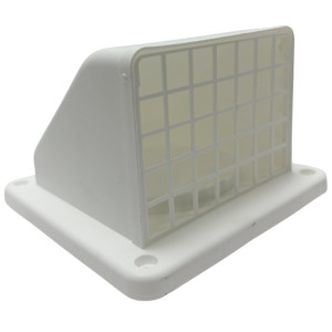 Lambro 1375W-R Kit Ventilacion de Pared 4 in x 8 ft para Secadora, Bano y Ventilacion General Ducto Semirrigido Ignifugo UL 2158A Campana con Damper y Malla. Remplaza 316WUL y 316W