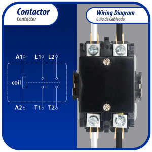 Contactor 2 Polos 40A 120V repuesto para compresores de CA y otras aplicaciones electricas Certificacion UL 476929 de Trabajo Pesado, Appli Parts modelo APAC-240120 Contactor 2 Polos 40A 120V repuesto para compresores de CA y otras aplicaciones electricas Certificacion UL 476929 de Trabajo Pesado, Appli Parts modelo APAC-240120