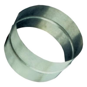 Cople Spiro Lamina Galvanizada Calibre 24 Liso 12 Pulgadas para Calefaccion, Ventilacion y Aire Acondicionado