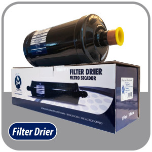 Appli Parts APFD-417S Filtro Secador 7/8 pulg para linea Liquido para Sistemas de Refrigeracion y aire acondicionado 417S ODF Soldable Universal Unidireccional 267mm Largo 95mm Ancho