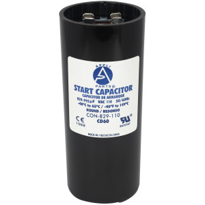 Appli Parts Condensador Capacitor Arranque 829-995 Mfd (microfaradios) uF 110-125 VAC remplazo universal para motores electricos de distintas aplicaciones 4.6cm Diametro 11cm Alto CON-829-110

