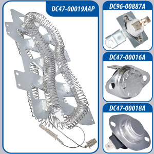 DC47-00019A Appli Parts Kit Resistencia Secadora DC47-00019AKAP 
Incluye: DC47-00019AAP Resistencia, DC47-00018AAP Termostato, DC96-00887AAP Fusible, DC47-00016AAP Fusible DC47-00019A Appli Parts Kit Resistencia Secadora DC47-00019AKAP 
Incluye: DC47-00019AAP Resistencia, DC47-00018AAP Termostato, DC96-00887AAP Fusible, DC47-00016AAP Fusible