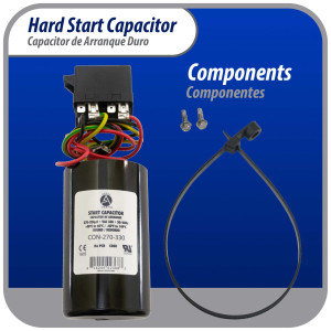 Appli Parts Start kit para aire acondicionado incluye Capacitor de arranque 270-327mfd 330V y relay potencial para equipos 4-5 Ton aire acondicionado compresores scroll y reciprocantes 208-265 Volts 1 Ph APHS-3 Appli Parts Start kit para aire acondicionado incluye Capacitor de arranque 270-327mfd 330V y relay potencial para equipos 4-5 Ton aire acondicionado compresores scroll y reciprocantes 208-265 Volts 1 Ph APHS-3