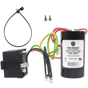 Appli Parts Start kit para aire acondicionado incluye Capacitor de arranque 270-327mfd 330V y relay potencial para equipos 4-5 Ton aire acondicionado compresores scroll y reciprocantes 208-265 Volts 1 Ph APHS-3 Appli Parts Start kit para aire acondicionado incluye Capacitor de arranque 270-327mfd 330V y relay potencial para equipos 4-5 Ton aire acondicionado compresores scroll y reciprocantes 208-265 Volts 1 Ph APHS-3