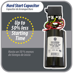 Appli Parts Start kit para aire acondicionado incluye Capacitor de arranque 270-327mfd 330V y relay potencial para equipos 4-5 Ton aire acondicionado compresores scroll y reciprocantes 208-265 Volts 1 Ph APHS-3 Appli Parts Start kit para aire acondicionado incluye Capacitor de arranque 270-327mfd 330V y relay potencial para equipos 4-5 Ton aire acondicionado compresores scroll y reciprocantes 208-265 Volts 1 Ph APHS-3