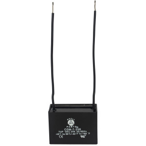 Appli Parts Condensador Capacitor de ventilador 7 mfd (microfaradios) uf 250VAC con 2 cables compatible con cualquier marca de igual capacitancia 4.7cm Ancho 2.2cm Prof 3.4cm Alto CAP-7-250-2C