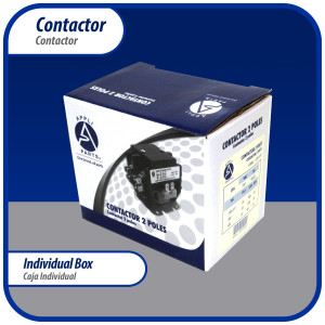Contactor 2 Polos 40A 24V repuesto para compresores de CA y otras aplicaciones electricas Certificacion UL 476929 de Trabajo Pesado, Appli Parts modelo APAC-24024 Contactor 2 Polos 40A 24V repuesto para compresores de CA y otras aplicaciones electricas Certificacion UL 476929 de Trabajo Pesado, Appli Parts modelo APAC-24024