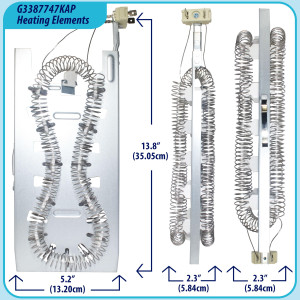 3387747 Appli Parts Kit Resistencia para Secadora 3387747KAP Compatible con Kenmore Samsung Whirlpool KitchenAid y otras. Incluye 1 resistencia de secadora 3387747 1 termostato 279816AP y 1 fusible termico 279973AP y 3392519AP 3387747 Appli Parts Kit Resistencia para Secadora 3387747KAP Compatible con Kenmore Samsung Whirlpool KitchenAid y otras. Incluye 1 resistencia de secadora 3387747 1 termostato 279816AP y 1 fusible termico 279973AP y 3392519AP