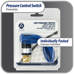 Appli Parts APPS-80130 Valvula Presostato R410 Baja, Abre 80 psi, Cierra 130 psi, 1 m Cable, SPST, 1/4 SAE Hembra, Reset Automatico, remplazo Universal para Aire Acondicionado Appli Parts APPS-80130 Valvula Presostato R410 Baja, Abre 80 psi, Cierra 130 psi, 1 m Cable, SPST, 1/4 SAE Hembra, Reset Automatico, remplazo Universal para Aire Acondicionado