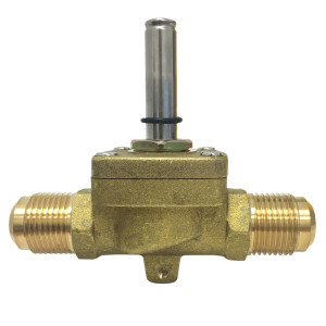 Appli Parts APSOV-12C Valvula Solenoide Cuerpo 1/2 pulg SAE normalmente cerrada NC, Bobina no incluida, para refrigerante tipo CFC HCFC y HFC