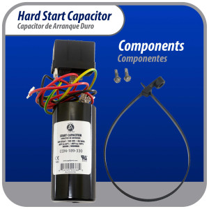 Appli Parts Start kit para aire acondicionado incluye Capacitor de arranque 189-227mfd 330V y relay potencial para equipos 3.5-4.5 Ton aire acondicionado compresores scroll y reciprocantes 208-265 Volts 1 Ph APHS-2 Appli Parts Start kit para aire acondicionado incluye Capacitor de arranque 189-227mfd 330V y relay potencial para equipos 3.5-4.5 Ton aire acondicionado compresores scroll y reciprocantes 208-265 Volts 1 Ph APHS-2