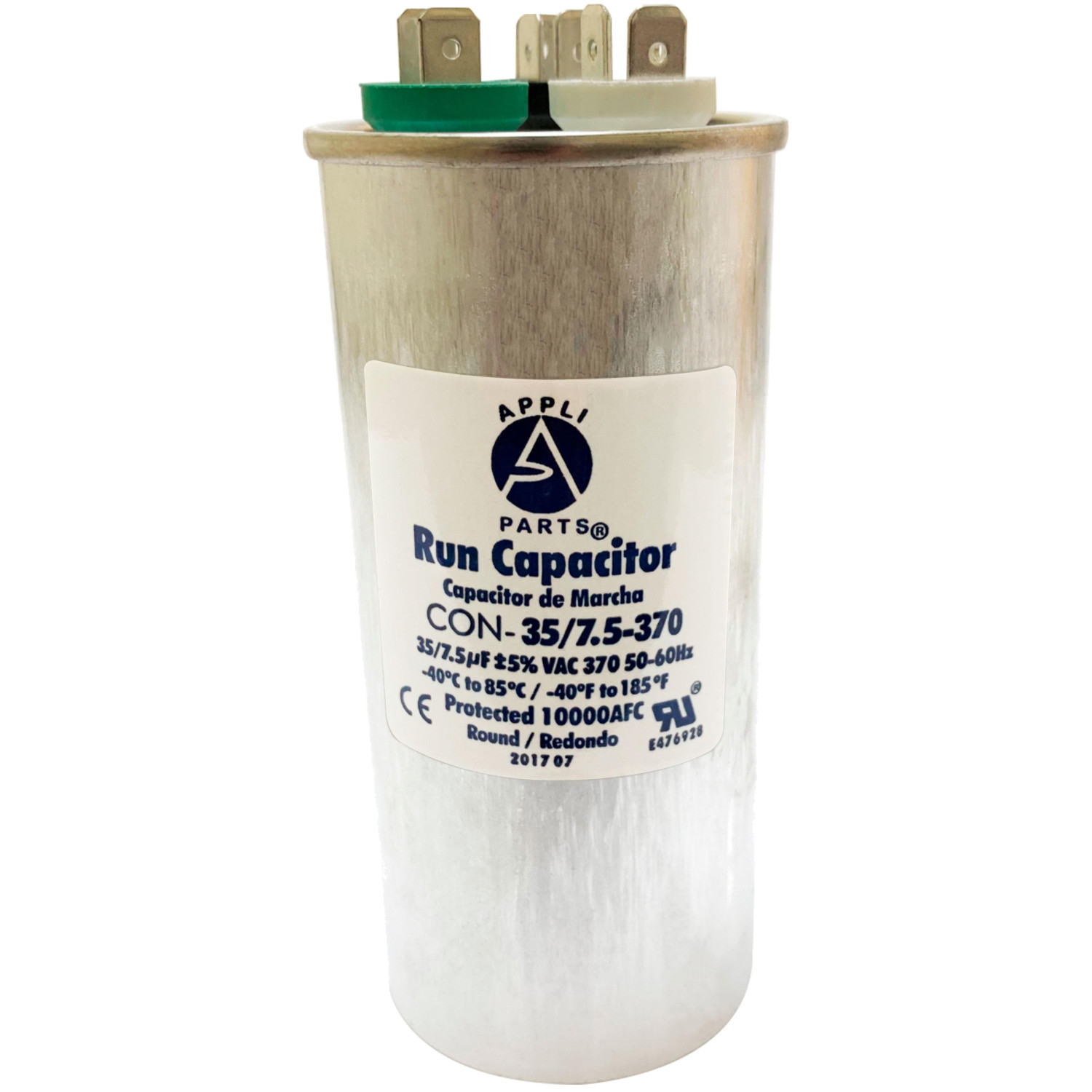 TitanPro TRCD353 HVAC Round Dual Motor Run Capacitor – 35/3 MFD UF 370 Volts