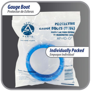 Appli Parts APMG-GBB Protector Azul 2.5 pulg para Esferas de Manometro Baja presion, para Manom de Refrigeracion y Aire Acondicionado