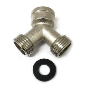 Appli Parts APIH-1234Y2 Conector Tipo Y para Mangueras de Entrada de Agua, con Empacadura, 1 conector Hembra 3/4 pulg y 2 conectores Macho 3/4 pulg Appli Parts APIH-1234Y2 Conector Tipo Y para Mangueras de Entrada de Agua, con Empacadura, 1 conector Hembra 3/4 pulg y 2 conectores Macho 3/4 pulg