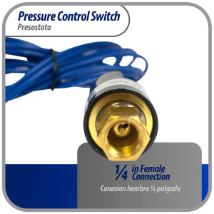 Appli Parts APPS-2580 Valvula Presostato R22 Baja, Abre 25 psi, Cierra 80 psi, 1 m Cable, SPST, 1/4 SAE Hembra, Reset Automatico, remplazo Universal para Aire Acondicionado Appli Parts APPS-2580 Valvula Presostato R22 Baja, Abre 25 psi, Cierra 80 psi, 1 m Cable, SPST, 1/4 SAE Hembra, Reset Automatico, remplazo Universal para Aire Acondicionado