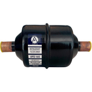 Appli Parts APFD-165S Filtro Secador 5/8 pulg para linea Liquido para Sistemas de Refrigeracion y aire acondicionado 165S ODF Soldable Universal Unidireccional 178mm Largo 76mm Ancho