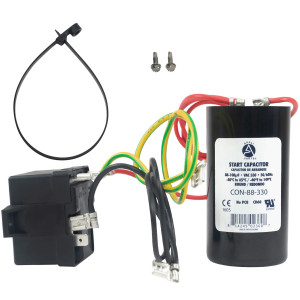 Appli Parts APHS-1 Start kit para aire acondicionado incluye Capacitor de arranque 88-108mfd 330V y relay potencial para equipos 1-3 T compresores scroll y reciprocantes 208-244V, 1Ph Appli Parts APHS-1 Start kit para aire acondicionado incluye Capacitor de arranque 88-108mfd 330V y relay potencial para equipos 1-3 T compresores scroll y reciprocantes 208-244V, 1Ph